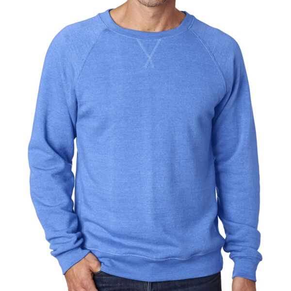 J.America Adult Tri-Blend Fleece Crew Thumbnail