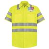 Men's High Visibility Safety Short Sleeve Work Shirt Thumbnail