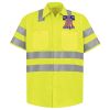 Men's High Visibility Safety Short Sleeve Work Shirt Thumbnail