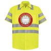 Men's High Visibility Safety Short Sleeve Work Shirt Thumbnail