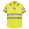 Men's High Visibility Safety Short Sleeve Work Shirt Thumbnail