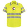 Men's High Visibility Safety Short Sleeve Work Shirt Thumbnail