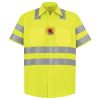 Men's High Visibility Safety Short Sleeve Work Shirt Thumbnail