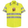 Men's High Visibility Safety Short Sleeve Work Shirt Thumbnail