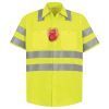 Men's High Visibility Safety Short Sleeve Work Shirt Thumbnail