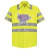Men's High Visibility Safety Short Sleeve Work Shirt Thumbnail