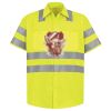 Men's High Visibility Safety Short Sleeve Work Shirt Thumbnail