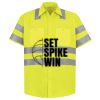 Men's High Visibility Safety Short Sleeve Work Shirt Thumbnail