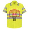 Men's High Visibility Safety Short Sleeve Work Shirt Thumbnail