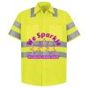 Men's High Visibility Safety Short Sleeve Work Shirt Thumbnail