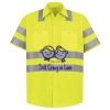 Men's High Visibility Safety Short Sleeve Work Shirt Thumbnail